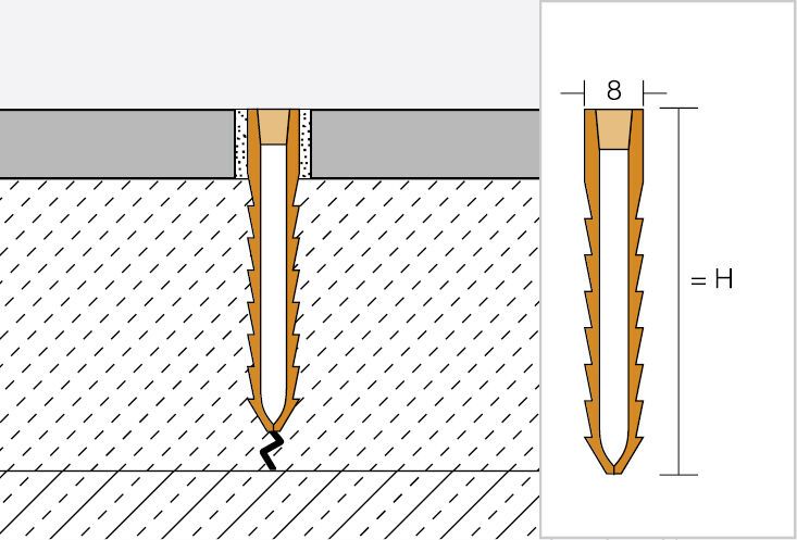 Schlüter-DILEX-MOP 2,5m Trennfuge dunkelanthrazit H=65mm