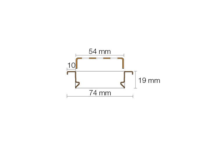 Schlüter-KERDI-LINE-B Rahmen mit Rost