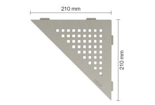Schlüter-SHELF-E-S1 210x210mm Square TSSG