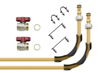 Schlüter-BEKOTEC-THERM-HVA 10-fach Heizkreisvert. Anschluss-Set 14 mm
