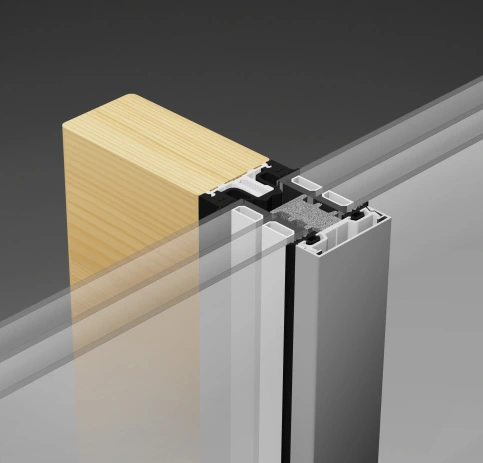 Holzfassade THERM+ H-I, © RAICO Bautechnik GmbH