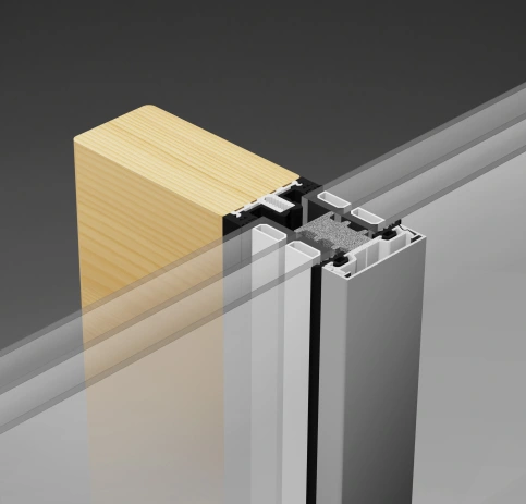 Holzfassade THERM+ H-V, © RAICO Bautechnik GmbH