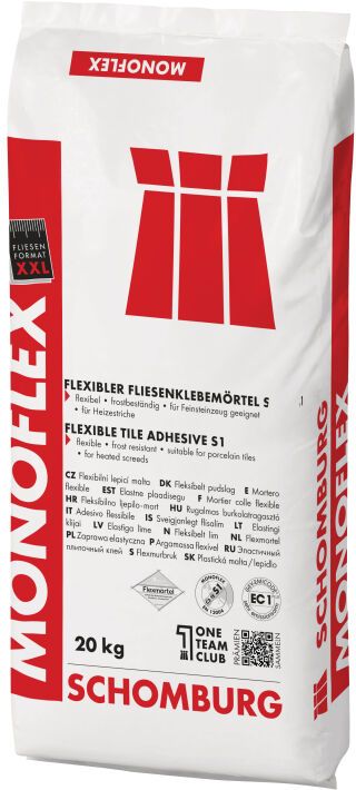 Schomburg MONOFLEX, Flexibler Fliesenklebemörtel S1