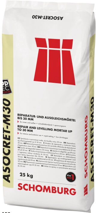 Schomburg ASOCRET-M30, Wasserabweisender Multimörtel bis 30 mm