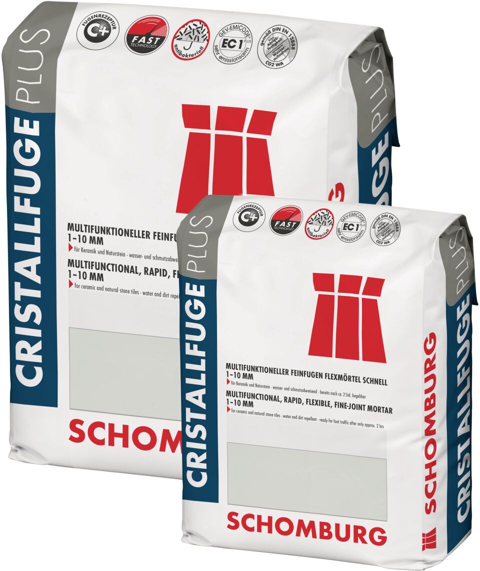 CRISTALLFUGE-PLUS, grau, 10kg 10 kg, Beutel 2.000