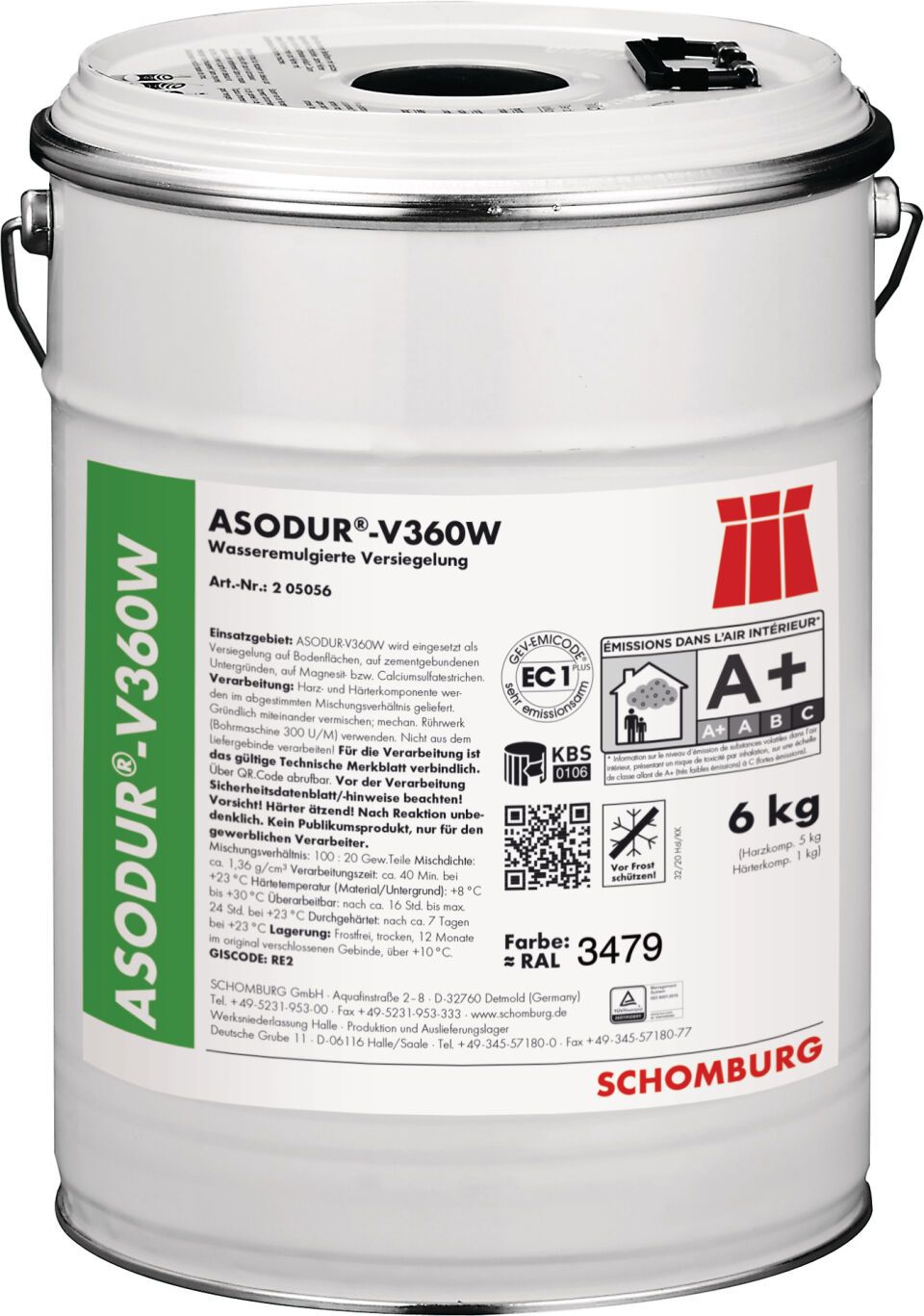ASODUR-V360W, 7032, 30 kg 30 kg, Set (2K) 1.000