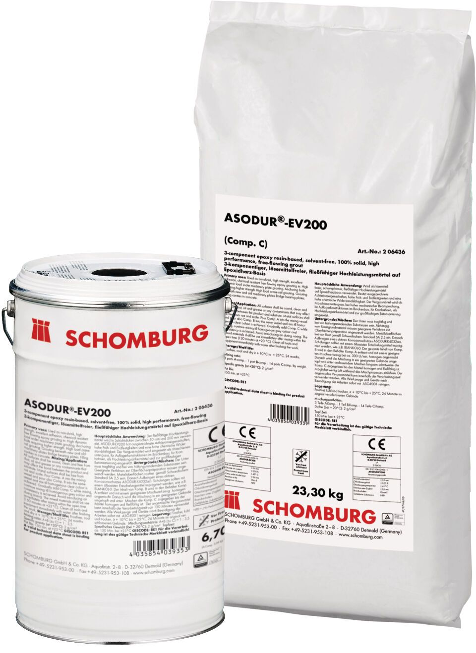 Schomburg ASODUR-EV200, 3K-Epoxidharz-Vergussmörtel