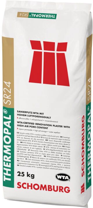 Schomburg THERMOPAL-SR24, Sanierputz-WTA mit hohem Luftporengehalt