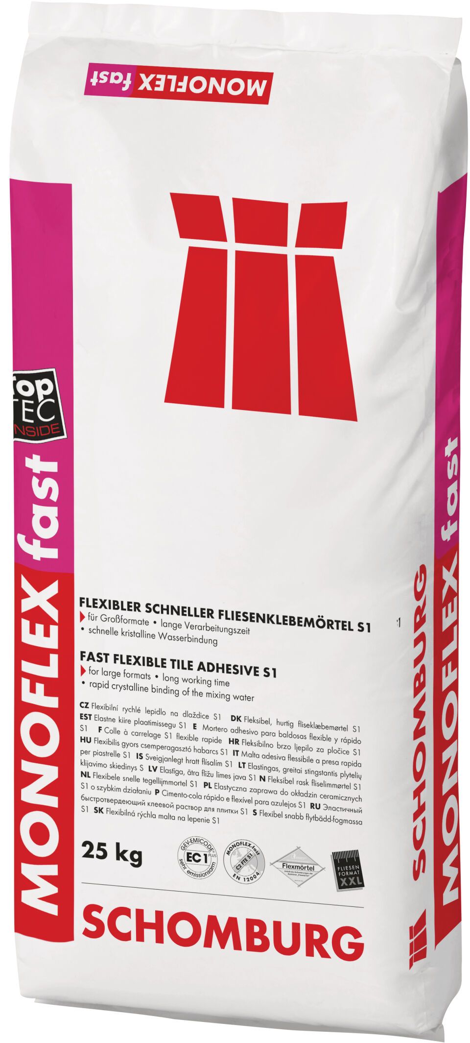 Schomburg MONOFLEX-fast, Flexibler Schnellklebemörtel S1