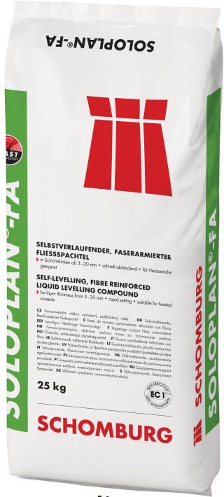 Schomburg SOLOPLAN-FA, Faserarmierter Spezial-Fließspachtel