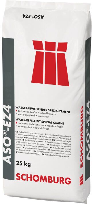 Schomburg ASO-EZ4, Beschleunigter Estrichzement mit hoher Festigkeit, wasserabweisend