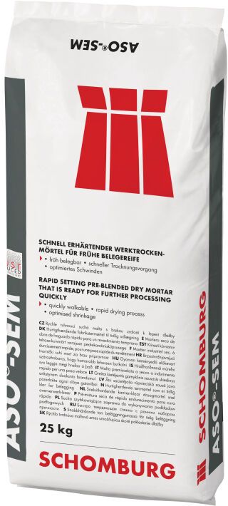 Schomburg ASO-SEM, Beschleunigter Estrichmörtel mit hoher Festigkeit