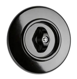 Drehschalter mit Einzelabdeckung rund Bakelit®