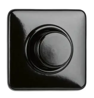Dimmer mit Einzelabdeckung eckig Bakelit®
