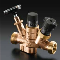 „Aquastrom T plus“ Thermostatventil aus Rotguss mit Voreinstellung für den hydraulischen Abgleich im Anfahrbetrieb in Zirkulationsleitungen PN 16.