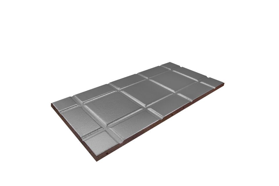 REGUPOL walkway alu 1000 x 500 x 30 mm schwarz mit Bohrung