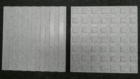 Rillen und Noppen in Betonwerkstein 30 x 30 cm