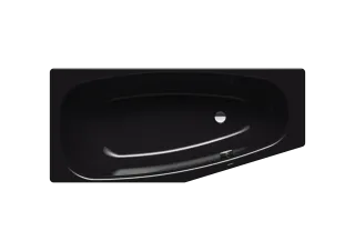 Badewanne MINI rechts, Mod.834 1570x700mm schwarz, Vollantislip