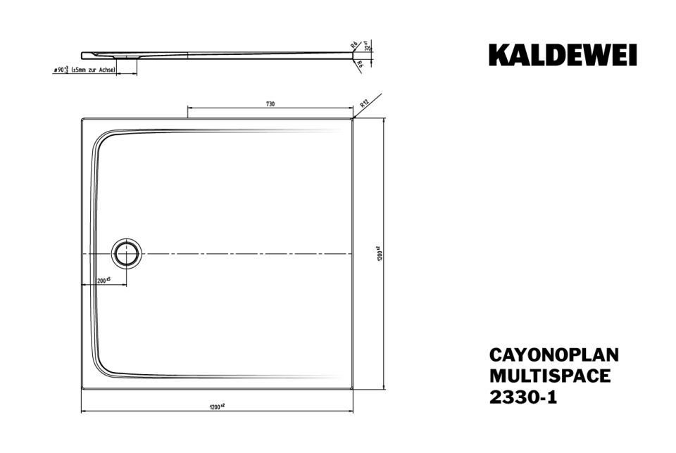 CAYONOPLAN MULTISPACE Duschfläche