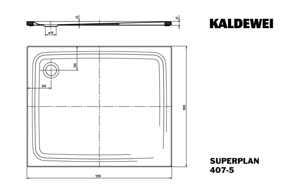 SUPERPLAN Duschfläche