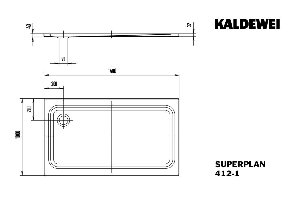 SUPERPLAN Duschfläche