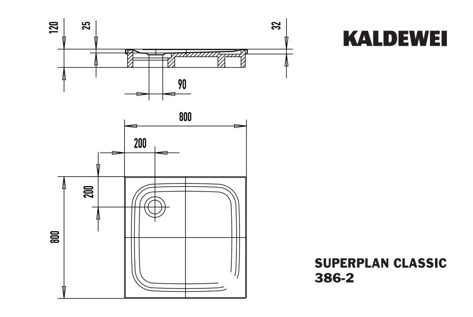 SUPERPLAN Duschfläche