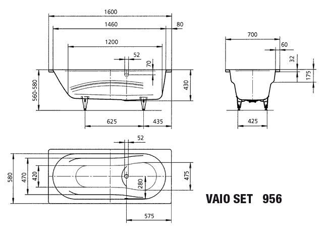 VAIO SET Badewanne