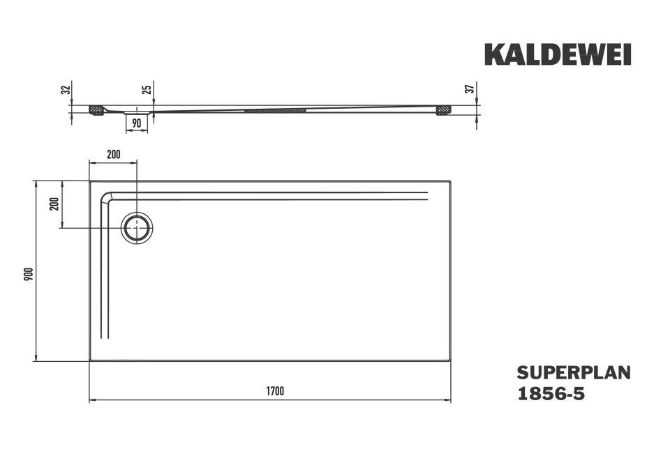 SUPERPLAN Duschfläche