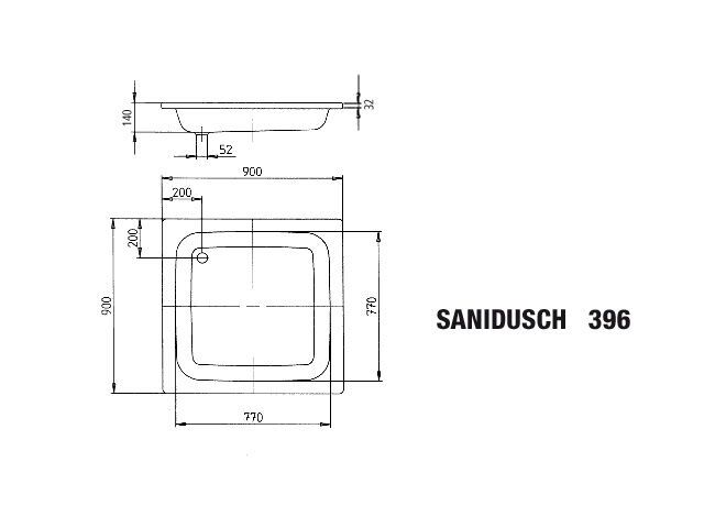 SANIDUSCH Duschfläche