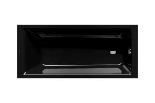 Badewanne PURO NEXT STAR, Mod.1421 1600x700mm, schwarz
