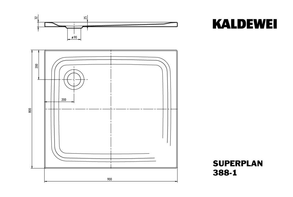 SUPERPLAN Duschfläche