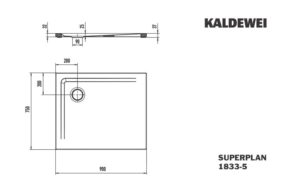 SUPERPLAN Duschfläche