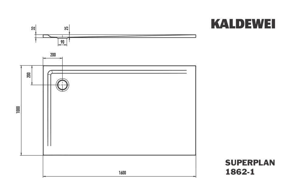 SUPERPLAN Duschfläche