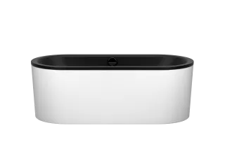 Badewanne CLASSIC DUO OVAL, Mod.113-7 1700x750mm alpinweiß matt, mit Paneele