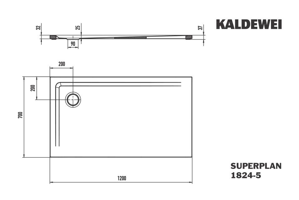 SUPERPLAN Duschfläche