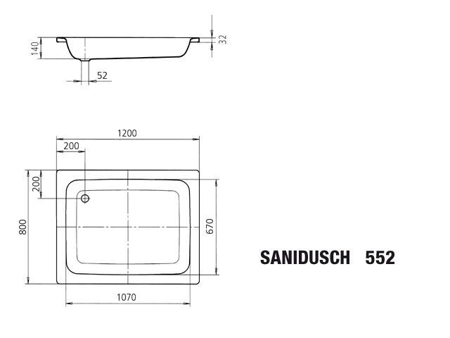 SANIDUSCH Duschfläche