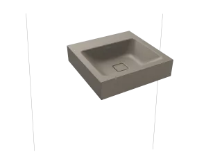 CONO WANDWASCHTISCH, Mod.3079 500x500mm, warm grey 60, Perl-Effekt, Antidröhn ohne Überlauf