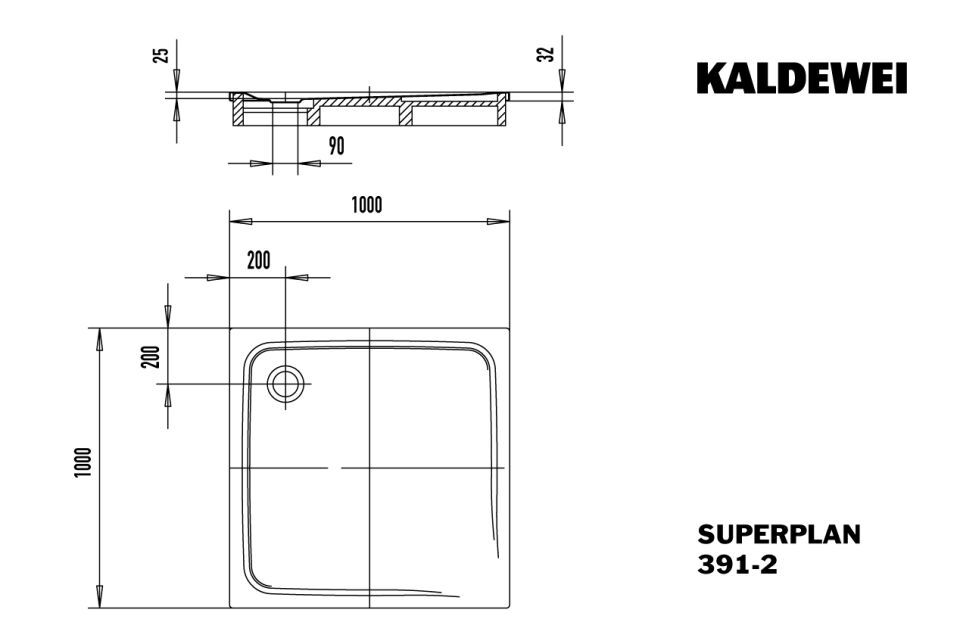 SUPERPLAN Duschfläche