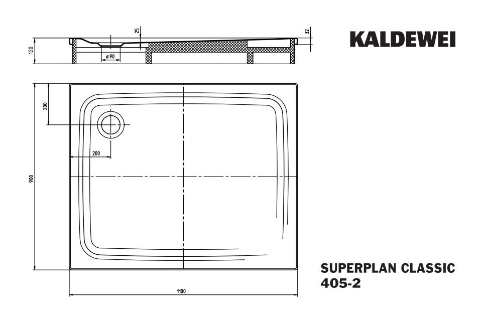 SUPERPLAN Duschfläche