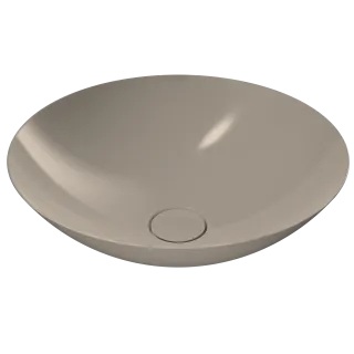 AVELLINO WASCHTISCH-SCHALE, Mod.3205 d:450mm, warm beige 20, Perl-Effekt, ohne Überlauf