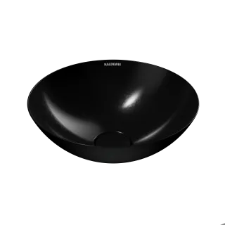AVELLINO WASCHTISCH-SCHALE, Mod.3204 d:360mm, schwarz, Perl-Effekt, ohne Überlauf