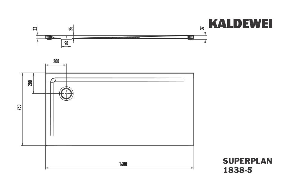 SUPERPLAN Duschfläche
