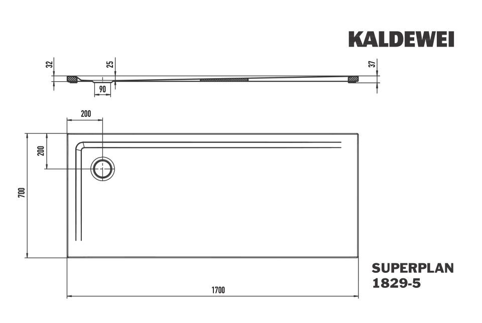 SUPERPLAN Duschfläche