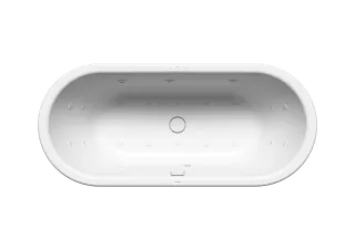 Badewanne CENTRO DUO OVAL, Mod.127 1700x750mm alpinweiß, BODY & SOUL, Mod.links