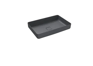 MIENA WASCHTISCH-SCHALE, Mod.3185 580x380mm, cool grey 70, Perl-Effekt, ohne Überlauf