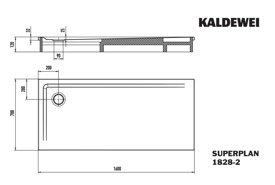 SUPERPLAN Duschfläche