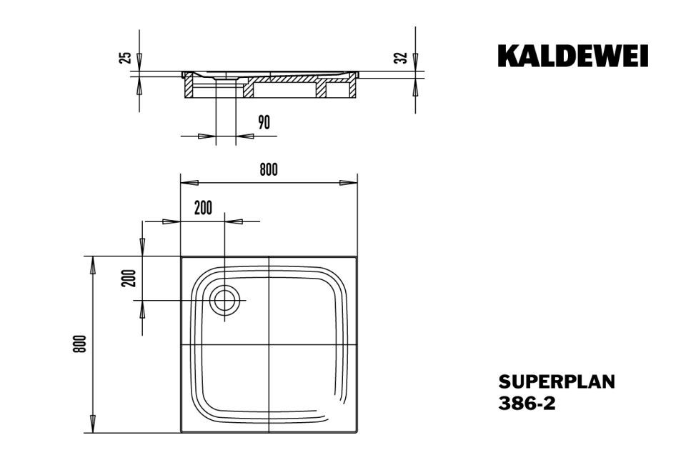 SUPERPLAN Duschfläche