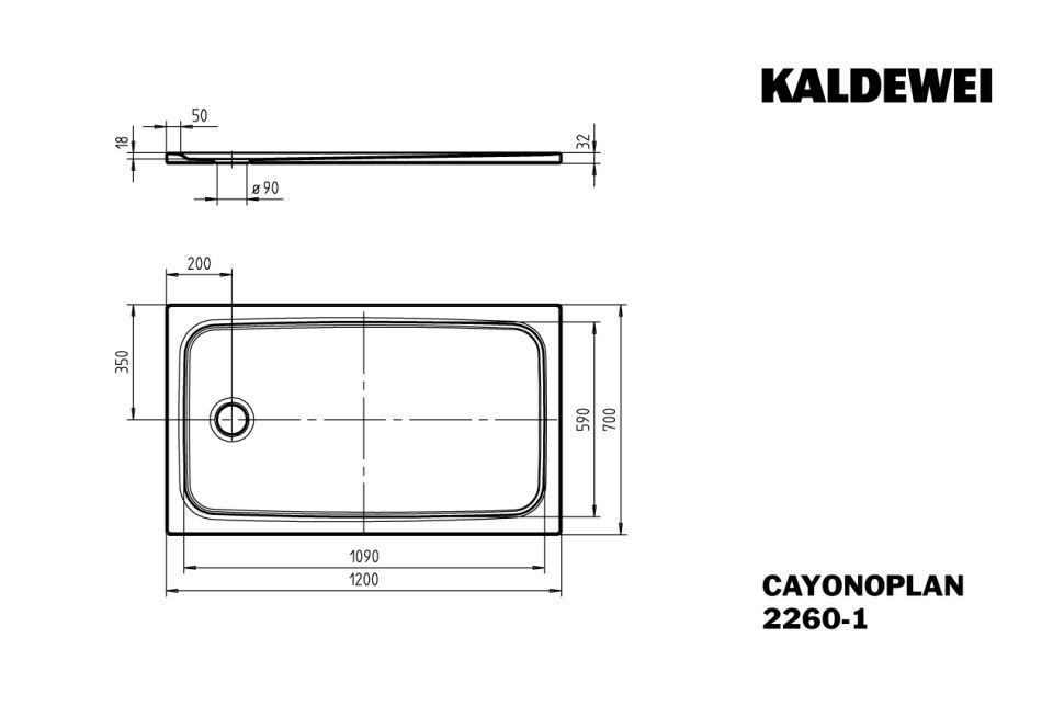 CAYONOPLAN Duschfläche