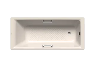 Badewanne PURO STAR, Mod.698 1900x900mm pergamon, mit Griffloch, Vollantislip