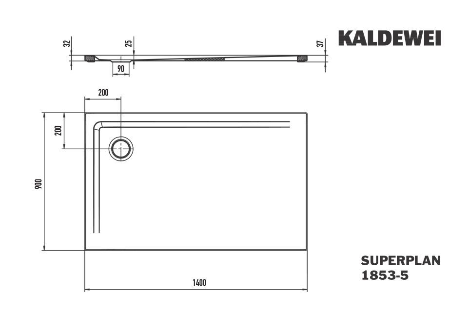 SUPERPLAN Duschfläche